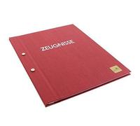 Goldbuch Classeur De Certificat Couleurs A4 31 X 24 Cm Lin 31 X 24 Cm Rouge