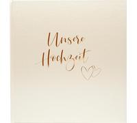 Goldbuch Herzklopfen 30x31 60 weiße Seiten Hochzeit 08174