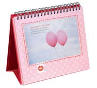 goldbuch Kiss Cadre Photo pour 12 Photos au Format 10 x 15 cm comme Support à Rabat, Cadre Photo avec Motifs, Livre Photo à Personnaliser, Impression Artistique, Rouge, env. 18 x 16 x 2 cm
