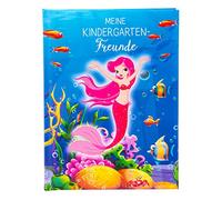 goldbuch Kita 43270 Carnet d'amitié à remplir Motif sirène 84 Pages illustrées Couverture avec Impression Artistique Environ 15 x 21 x 1,5 cm