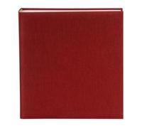 Goldbuch Summertime 27 707 Album photo rouge avec 60 pages blanches, livre photo Jumbo avec couverture en lin et verre, album photo à coller jusqu'à 336 photos, album souvenir 30 x 31 cm, relié