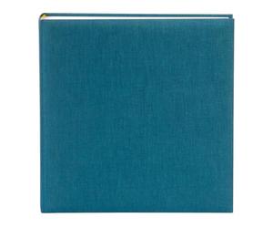 Goldbuch Summertime 27 711 Album photo bleu clair avec 60 pages blanches, livre photo Jumbo avec couverture en lin et verre, album photo à coller jusqu'à 336 photos, album souvenir 30 x 31 cm, relié