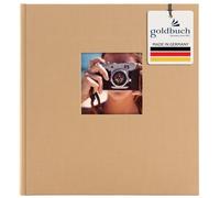 Goldbuch Trend Album Photo 60 Pages avec feuillets Cristal 25 x 25 cm, Sable, 30x31 cm