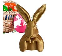 goldBunny Decor - Decorative goldBunny Statues | Spring Rabbit Desk Ornament | for Home Holiday Party Bedroom Desk Shelf DiniFeaturing a Vintage goldfinish, This Rabbit Statue enhances The ambiancr