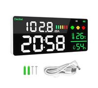 GOLDCHAMP GCEU-T4-DM165A-C Appareil de mesure du bruit numérique avec décibels et température ℃ Son Lev