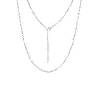 GoldChic Collier Femme Réglable 1.4/2.5mm Chaîne Argent/Or Fine Imperméable | Collier Noir/Or Rose Femme Longueur de 35 à 75 cm+5cm Rallonge Chaine à Superposer ou Pendentifs Avec Boîte Joli Cadeau Femme