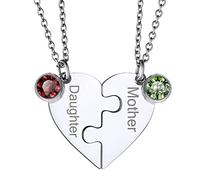 GoldChic Pendentif Femme Collier Amitie Pour 4 Personnalisé Prenom Amitié Bff Enfant Famille Personnalisable Argent 925 Chaine Acier Inoxydable Argenté Cadeau Noël Fêtes des Mères Mariage Grâce