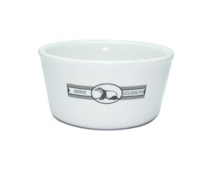 Golddachs Bol à raser rond en porcelaine Savon non inclus Blanc