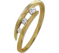 GoldDream Bague en or véritable333 or jaune T. 60 19,1 or blanc Femme GDR529Y60