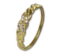 Golddream Bague En Or Vrille Taille 58 Or Jaune 333 Gdr551y58