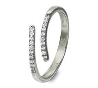 Golddream Bague Line Argent, Blanc Taille Femme. 58 Bague Bijoux En Or Blanc 333 Gdr524j58