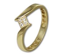 Golddream Bague Or Carré Taille 54 Or Jaune 333 Gdr549y54