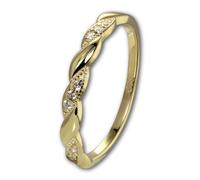 Golddream Bague Or Vague Taille 60 Or Jaune 333 Gdr555y60