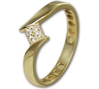 GoldDream bague taille 54 17,2 GoldDream bagues or blanc Bijoux authentiques GDR549Y54