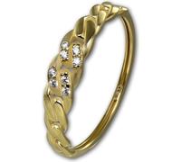 GoldDream bague taille 58 18,5 GoldDream bagues or blanc Bijoux authentiques GDR551Y58