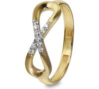 GoldDream Bague zircon 333 or jaune Gr. 56 Infinity Femme Bijoux GDR519Y56