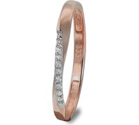 GoldDream Bague zircon 333 or rose T. 56 or rose Femme Bijoux GDR523E56