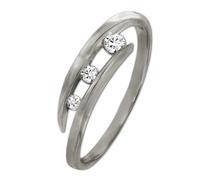 Golddream Bague Zircone Blanche Pour Femme En Taille 54 Or Blanc 333 Gdr529j54