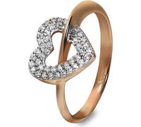 GoldDream Bague Zirconia 333 or rose T. 60 or rose Femme Bijoux GDR521E60