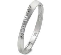 GoldDream Bague zirconium 333 or blanc Gr. 54 argent, blanc Femme Bijoux GDR523J54