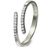 GoldDream Bague zirconium 333 or blanc Gr. 56 argent, blanc Femme Bijoux GDR524J56