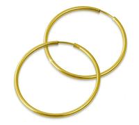 Golddream Boucle Doreille Créoles Dorées 50mm Bijoux Simplement Vrais Or Jaune 333 Gdo0005y