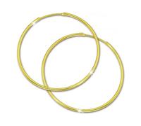 Golddream Boucle Doreille Créoles Or 44mm Bijoux Simplement Vrais Or Jaune 333 Gdo0034y