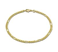 GoldDream Bracelet 333 or jaune Figaro 8 carats diamantés 19cm GDA0059Y