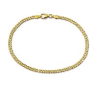 GoldDream Bracelet véritable or jaune 333 jumeaux 8 carats 19cm GDA0099Y