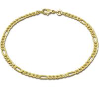 GoldDream Bracelet 333 or jaune Figaro 8 carats diamantés 19cm GDA0059Y