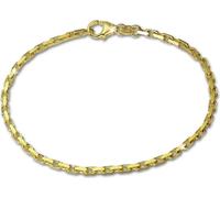GoldDream Bracelet 8 carats 18,5cm 333 or jaune ancre diamantée D2GDA0228Y