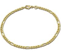 GoldDream Bracelet 8 carats 19cm 333 or jaune Figaro diamanté D2GDA0059Y