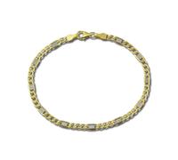 GoldDream bracelet 8 carats 19cm dames 333 or bicolore blindé D2GDA0129T