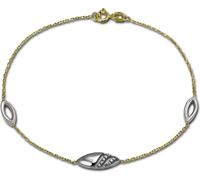 GoldDream Bracelet femme or, or blanc Bijoux de bras D2GDA5018J