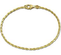 GoldDream bracelet or jaune 333 ancre 8 carats diamantée 18,5cm GDA0028Y