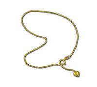 GoldDream Chaîne de cheville 25cm pour femme 333 or jaune bijoux coeur or GDF0065Y