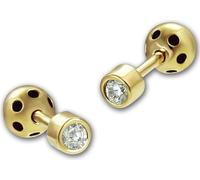 GoldDream clou d'oreille zircon 2,5mm Boucle d'oreille 333 or Bijoux authentiques D2GDO5720Y