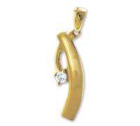 Golddream Collier Pendentif Chaîne Or 333 Elégance Zircone Blanc 8 Carats Gdh511wy