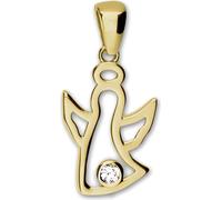 GoldDream Colliers Pendentif Zirconia 333 Or jaune 8K Ange Femme GDH5063Y