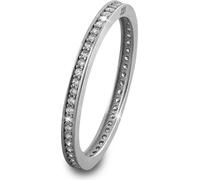 GoldDream Gold Bague 8 carats zircon blanc cercle taille 60 333 or blanc GDR504J60