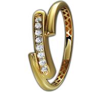GoldDream Gold Bague design taille 60 333 zirconium or jaune femmes D2GDR573Y60