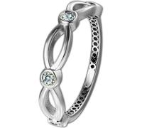 GoldDream Gold Bague zirconia vrille taille 56 or blanc 333 GDR572J56