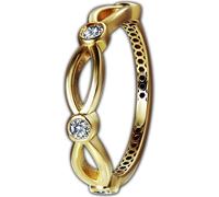 GoldDream Gold Bague zirconium vrille Gr.54 or jaune 333 D2GDR572Y54