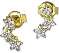 GoldDream Gold Boucles d'oreilles 10mm 333 or jaune Boucles d'oreilles étoile zircon GDO5091Y