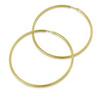 GoldDream Gold Créoles 55mm 333 or jaune Boucles d'oreilles Simply Bijoux authentiques GDO0006Y