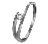 Golddream Nouvelle Bague Zircone Pour Femme En Taille 56 Or Blanc 333 Gdr528j56