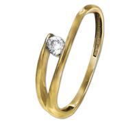 Golddream Nouvelle Bague Zircone Pour Femme En Taille 58 Or Jaune 333 Gdr528y58