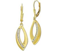 GoldDream or blanc Boucles d'oreilles femmes 333 or jaune GDO5657Y