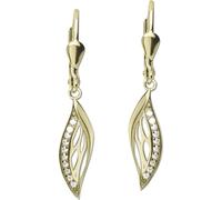 GoldDream or blanc Pendentif d'oreille Glamour zirconia Femme 333 or jaune GDO5640Y