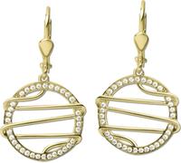 GoldDream or blanc Pendentif d'oreille Style Zirconia Femme 333 or jaune GDO5643Y